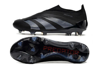 Adidas Predator Elite Laceless FG Firm Ground Soccer Cleats - Black/Jade/Red