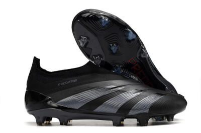 Adidas Predator Elite Laceless FG Firm Ground Soccer Cleats - Black/Jade/Red