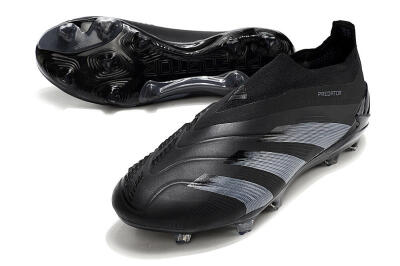 Adidas Predator Elite Laceless FG Firm Ground Soccer Cleats - Black/Jade/Red