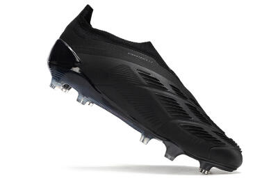 Adidas Predator Elite Laceless FG Firm Ground Soccer Cleats - Black/Jade/Red