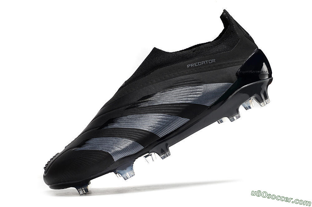 Adidas Predator Elite Laceless FG Firm Ground Soccer Cleats - Black/Jade/Red 5