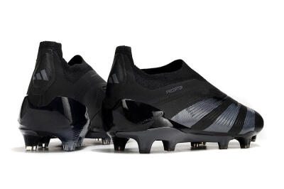 Adidas Predator Elite Laceless FG Firm Ground Soccer Cleats - Black/Jade/Red
