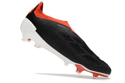 Adidas Predator Elite Laceless FG Firm Ground Soccer Cleats - Black/White/Red