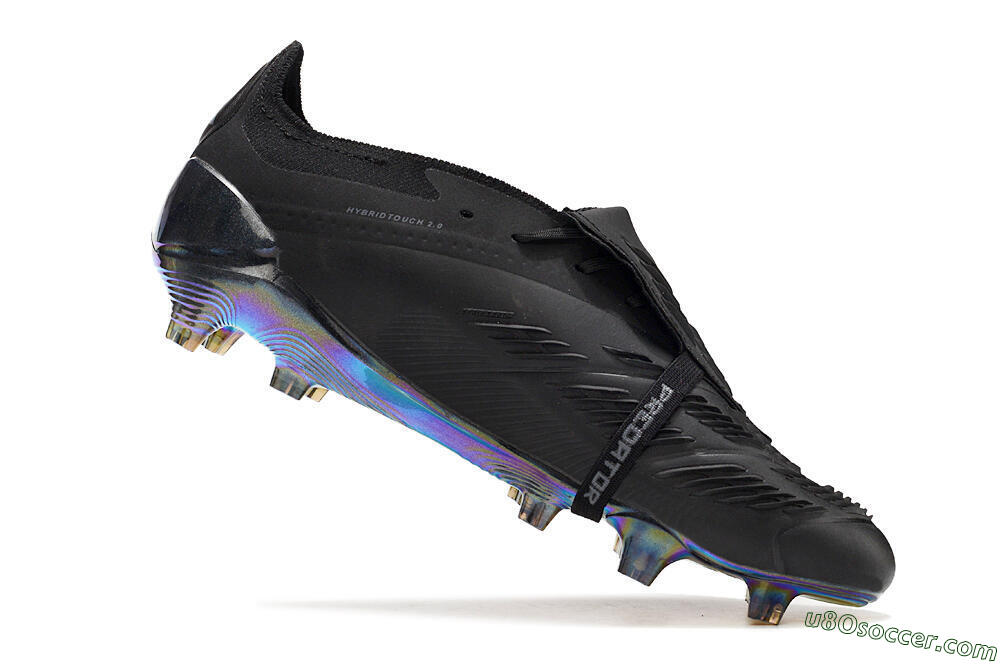 Adidas Predator Elite Foldover Tongue FG Firm Ground Soccer Cleats - Black/Silver/Gold 4