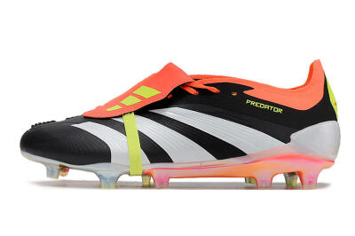 Adidas Predator Elite Foldover Tongue FG Firm Ground Soccer Cleats - Black/White/Orange