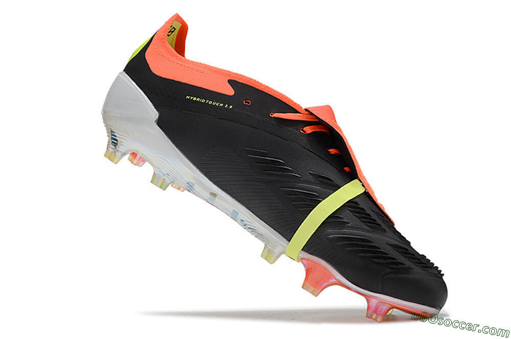 Adidas Predator Elite Foldover Tongue FG Firm Ground Soccer Cleats - Black/White/Orange 4