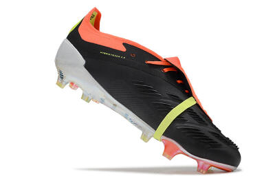 Adidas Predator Elite Foldover Tongue FG Firm Ground Soccer Cleats - Black/White/Orange