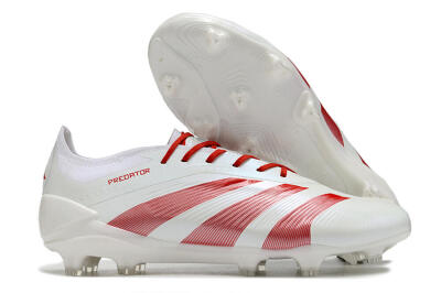 Adidas Predator Elite FG Firm Ground Soccer Cleats - White/Red