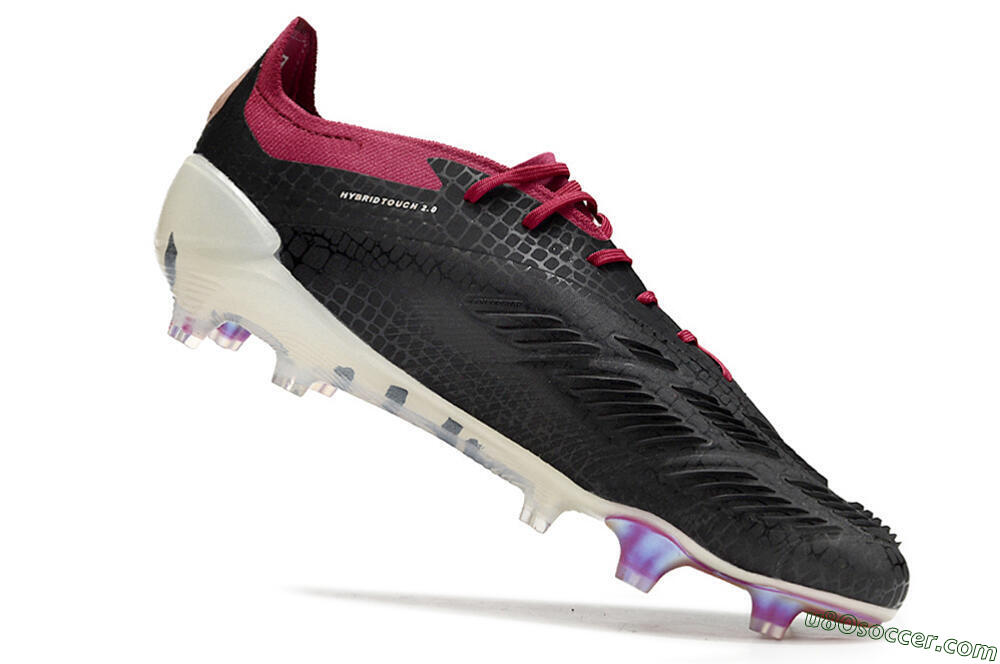 Adidas Predator Elite FG Firm Ground Soccer Cleats - Black/White/Purple 4