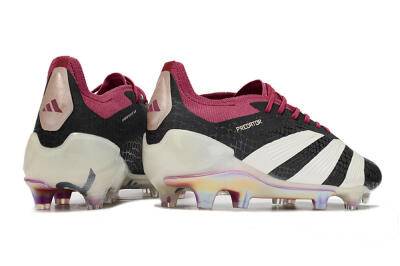 Adidas Predator Elite FG Firm Ground Soccer Cleats - Black/White/Purple