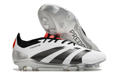 Adidas Predator Elite FG Firm Ground Soccer Cleats - White/Black/Red