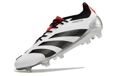 Adidas Predator Elite FG Firm Ground Soccer Cleats - White/Black/Red