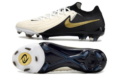 Nike Phantom Luna Elite NU FG Firm Ground Soccer Cleats - White/Black/Gold