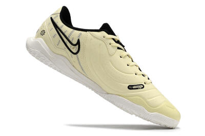 Nike Tiempo Legend 10 Academy IC Indoor & Futsal Soccer Shoes - Beige/Black/White