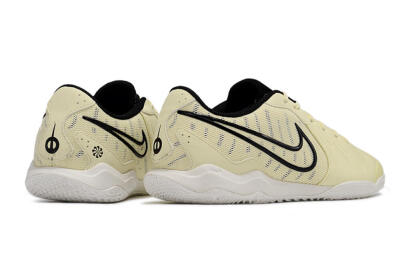 Nike Tiempo Legend 10 Academy IC Indoor & Futsal Soccer Shoes - Beige/Black/White