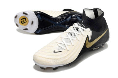 Nike Phantom Luna Elite NU FG Firm Ground Soccer Cleats - White/Black/Gold