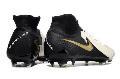 Nike Phantom Luna Elite NU FG Firm Ground Soccer Cleats - White/Black/Gold