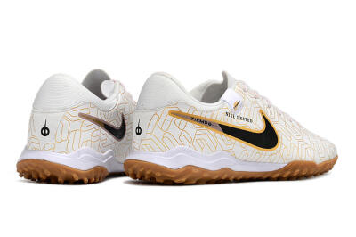 Nike Tiempo Legend 10 Academy TF Artificial Turf Soccer Shoes - White/Black/Gold