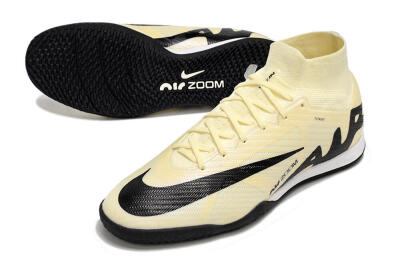 Nike Air Zoom Mercurial Superfly 9 Elite IC Indoor & Futsal Soccer Shoes - Beige/Black/White