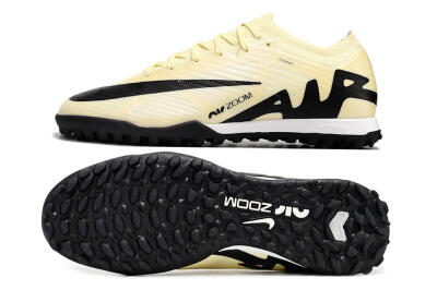 Nike Air Zoom Mercurial Vapor 15 Elite TF Artificial Turf Soccer Shoes - Beige/Black/White
