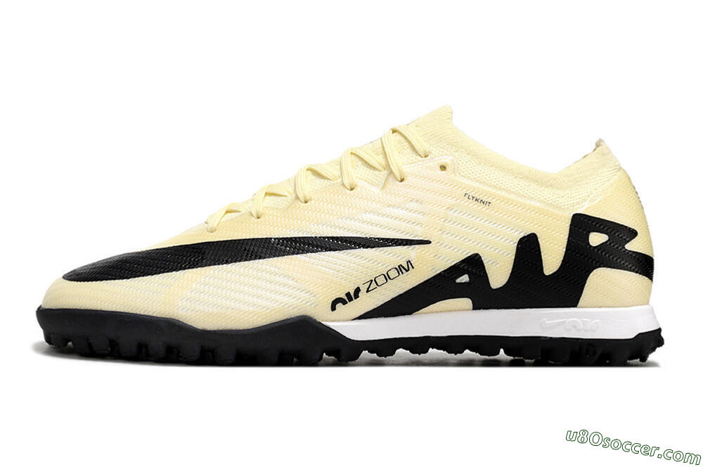 Nike Air Zoom Mercurial Vapor 15 Elite TF Artificial Turf Soccer Shoes - Beige/Black/White 2