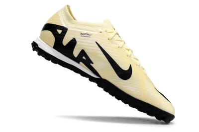 Nike Air Zoom Mercurial Vapor 15 Elite TF Artificial Turf Soccer Shoes - Beige/Black/White