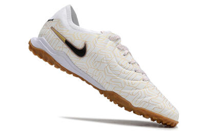 Nike Tiempo Legend 10 Pro TF Artificial Turf Soccer Shoes - White/Gold/Black