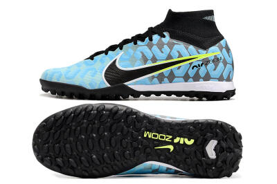 Nike Air Zoom Mercurial Superfly 9 Elite TF Artificial Turf Soccer Shoes - Blue/White/Black