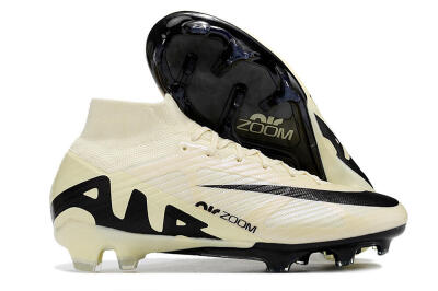 Nike Air Zoom Mercurial Superfly 9 Elite FG Firm Ground Soccer Cleats - Beige/Black