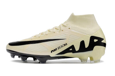 Nike Air Zoom Mercurial Superfly 9 Elite FG Firm Ground Soccer Cleats - Beige/Black