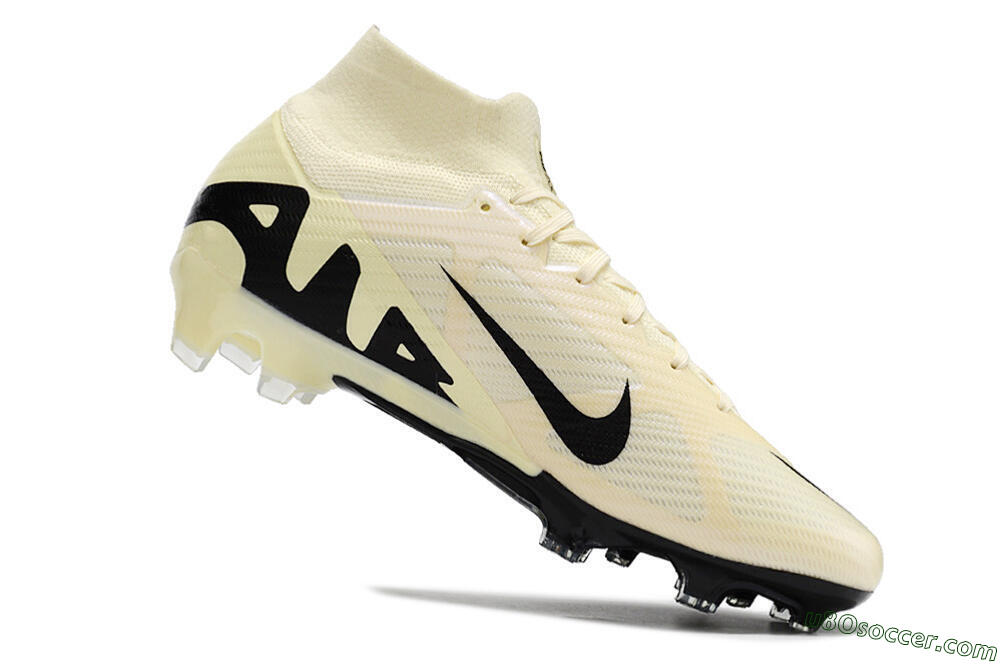 Nike Air Zoom Mercurial Superfly 9 Elite FG Firm Ground Soccer Cleats - Beige/Black 4