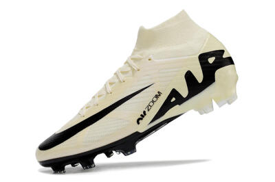 Nike Air Zoom Mercurial Superfly 9 Elite FG Firm Ground Soccer Cleats - Beige/Black