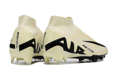 Nike Air Zoom Mercurial Superfly 9 Elite FG Firm Ground Soccer Cleats - Beige/Black