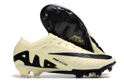 Nike Air Zoom Mercurial Vapor 15 Elite AG Artificial Grass Soccer Cleats - Beige/Black