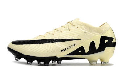 Nike Air Zoom Mercurial Vapor 15 Elite AG Artificial Grass Soccer Cleats - Beige/Black