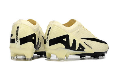 Nike Air Zoom Mercurial Vapor 15 Elite AG Artificial Grass Soccer Cleats - Beige/Black