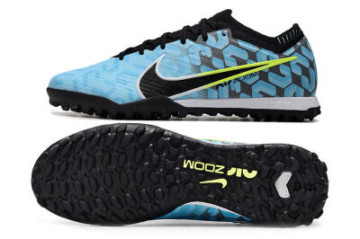 Nike Air Zoom Mercurial Vapor 15 Elite TF Artificial Turf Soccer Shoes - Blue/White/Black