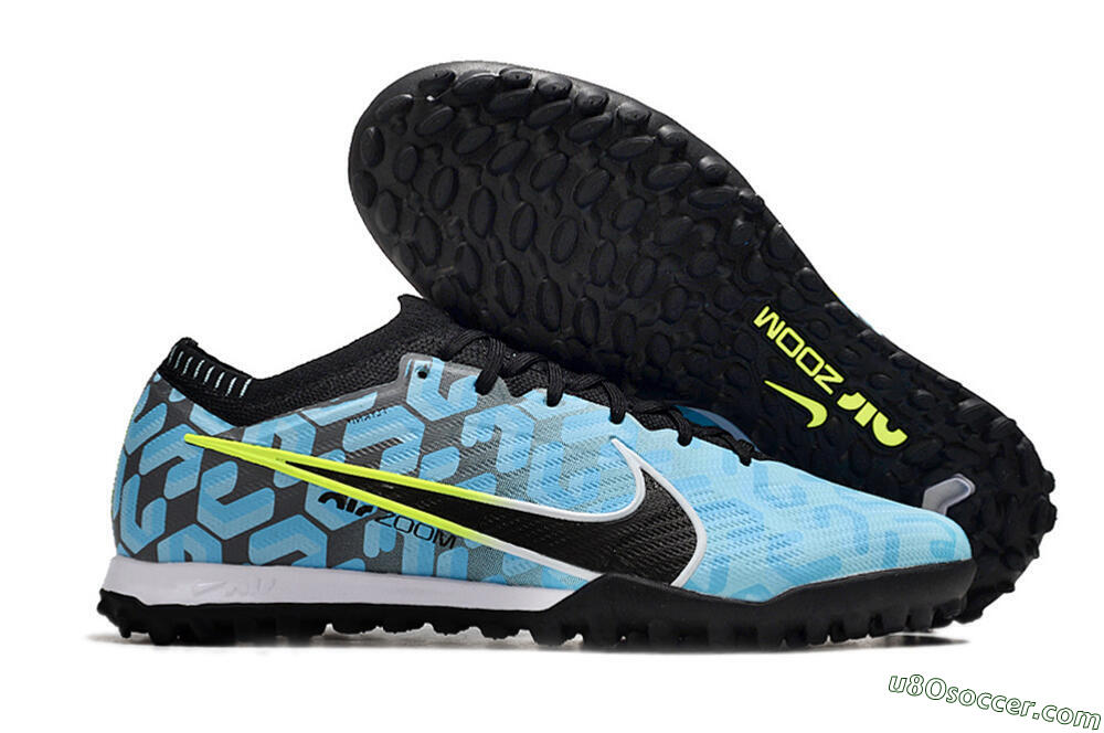 Nike Air Zoom Mercurial Vapor 15 Elite TF Artificial Turf Soccer Shoes - Blue/White/Black 1