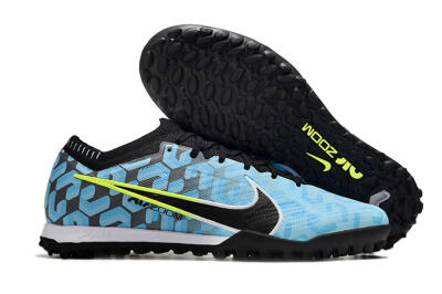 Nike Air Zoom Mercurial Vapor 15 Elite TF Artificial Turf Soccer Shoes - Blue/White/Black