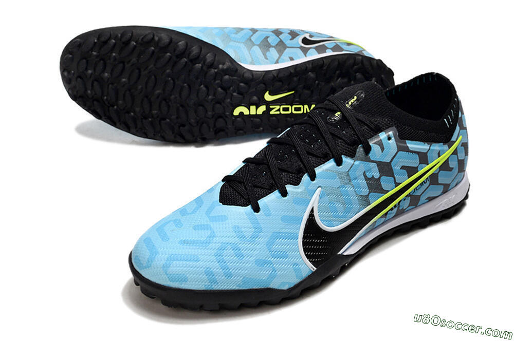 Nike Air Zoom Mercurial Vapor 15 Elite TF Artificial Turf Soccer Shoes - Blue/White/Black 3
