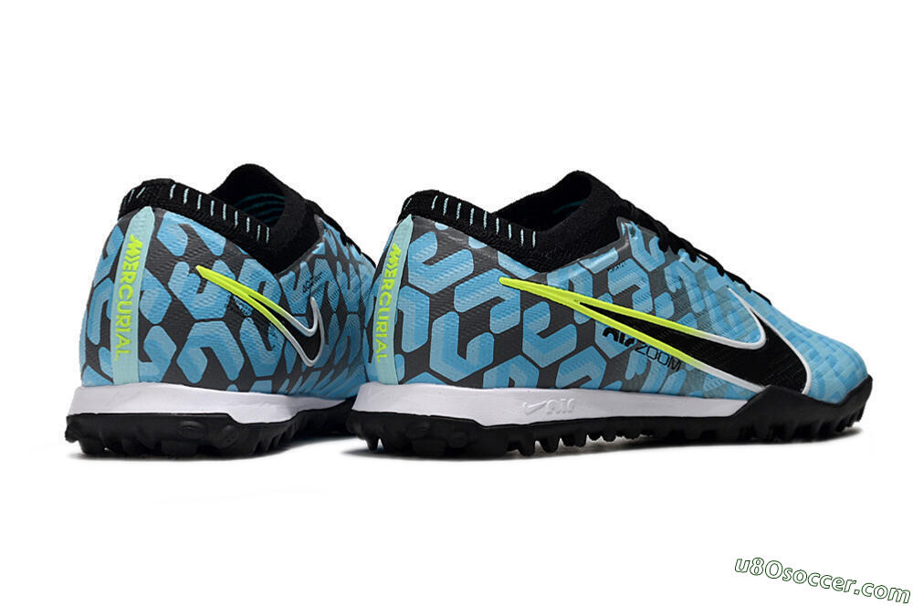 Nike Air Zoom Mercurial Vapor 15 Elite TF Artificial Turf Soccer Shoes - Blue/White/Black 6