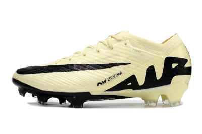 Nike Air Zoom Mercurial Vapor 15 Elite FG Firm Ground Soccer Cleats - Beige/Black