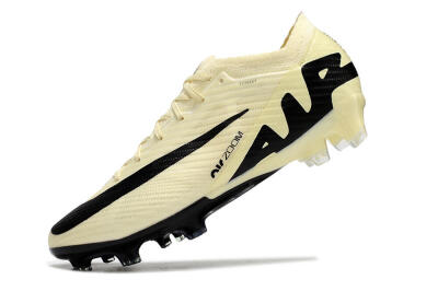 Nike Air Zoom Mercurial Vapor 15 Elite FG Firm Ground Soccer Cleats - Beige/Black