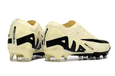 Nike Air Zoom Mercurial Vapor 15 Elite FG Firm Ground Soccer Cleats - Beige/Black