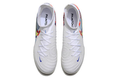 Nike Phantom Luna Elite NU TF Artificial Turf Soccer Shoes - White/Red/Yellow/Blue
