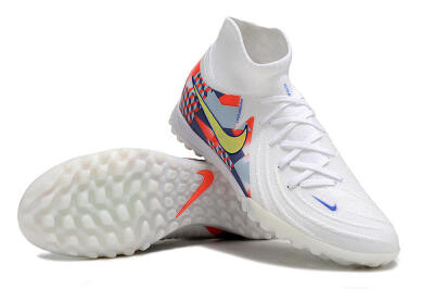 Nike Phantom Luna Elite NU TF Artificial Turf Soccer Shoes - White/Red/Yellow/Blue