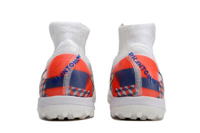 Nike Phantom Luna Elite NU TF Artificial Turf Soccer Shoes - White/Red/Yellow/Blue