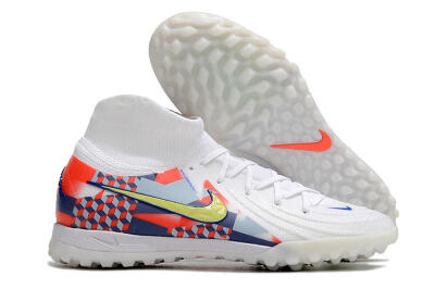 Nike Phantom Luna Elite NU TF Artificial Turf Soccer Shoes - White/Red/Yellow/Blue