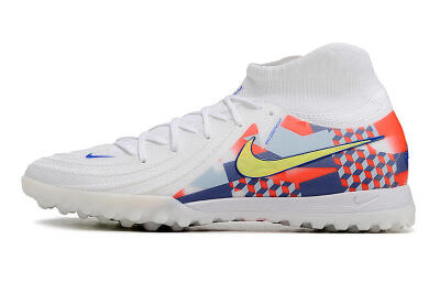 Nike Phantom Luna Elite NU TF Artificial Turf Soccer Shoes - White/Red/Yellow/Blue