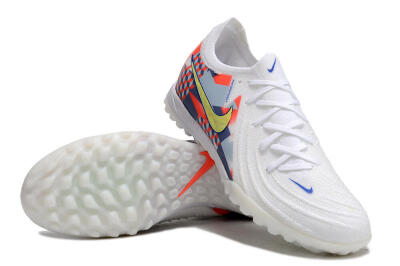 Nike Phantom Luna Elite NU TF Artificial Turf Soccer Shoes - White/Red/Yellow/Blue